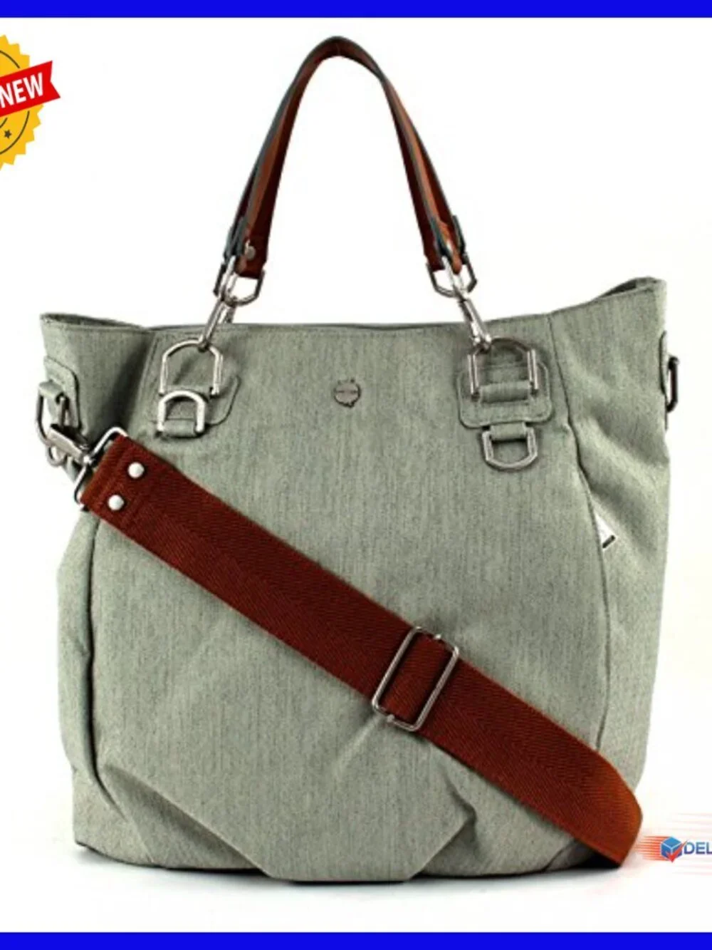 Large Recycled Polyester Diaper Tote with Multiple Straps & Accessories